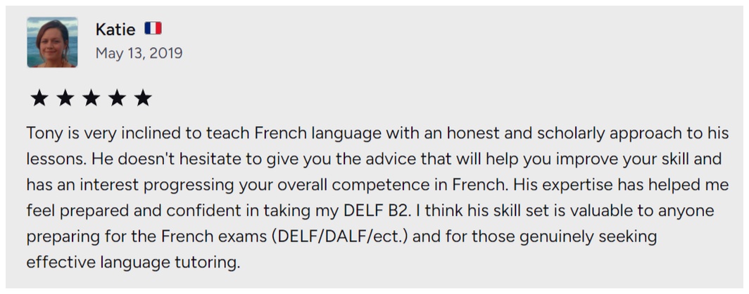 DELF review Katie