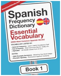 Spanish frequency dictionary
