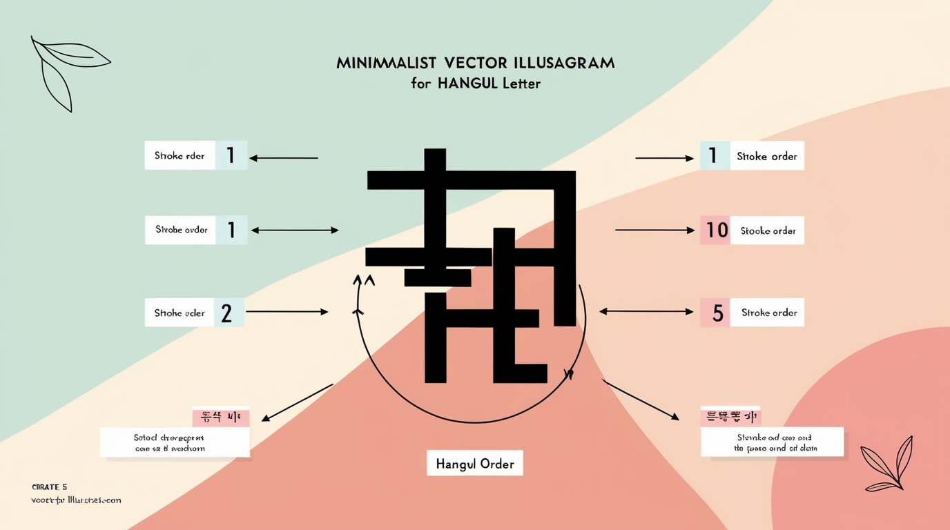 Featured image for Mastering Hangul: A Guide to Korean Letter Stroke Order
