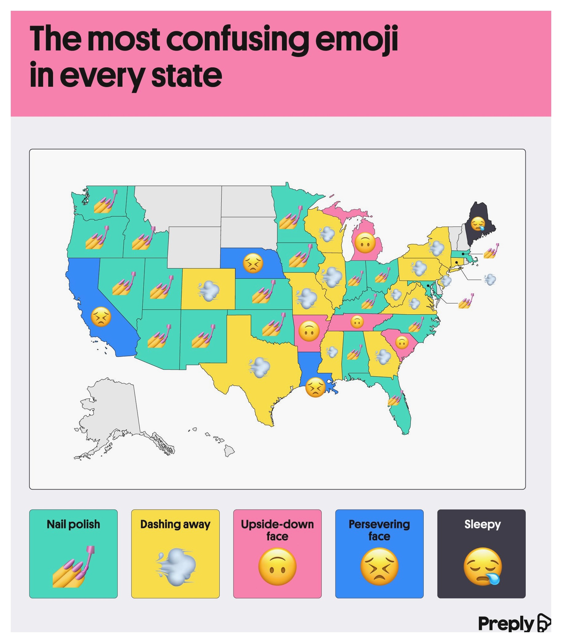 The most confusing emoji in every state