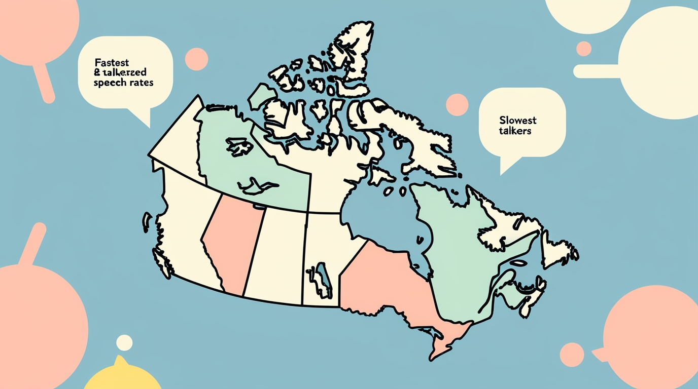 Featured image for Speech Rates Across Canada: Fastest and Slowest Talkers