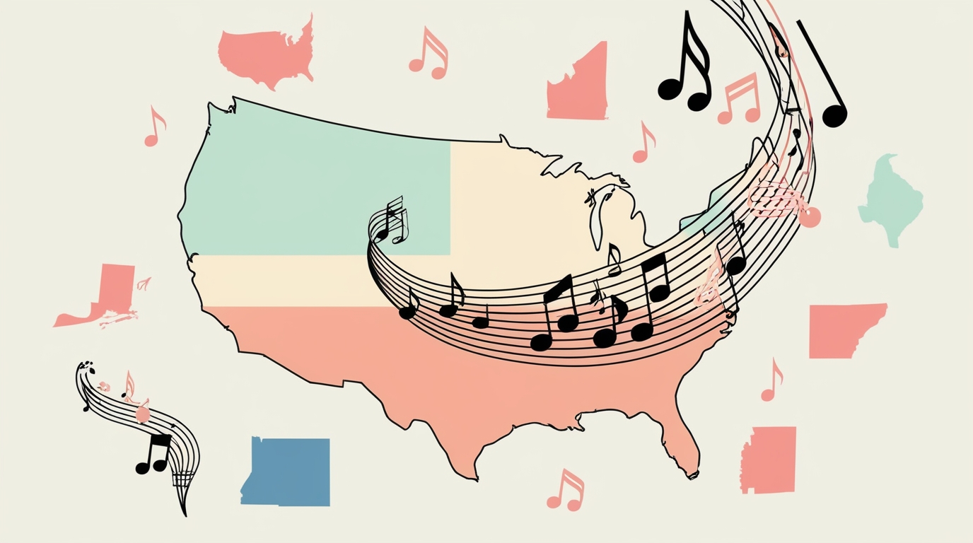 Featured image for Top Songs Americans Want to Learn by State Revealed