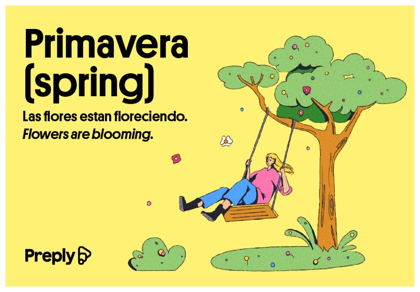 Primavera (spring) in Spanish