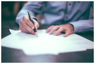Man writing