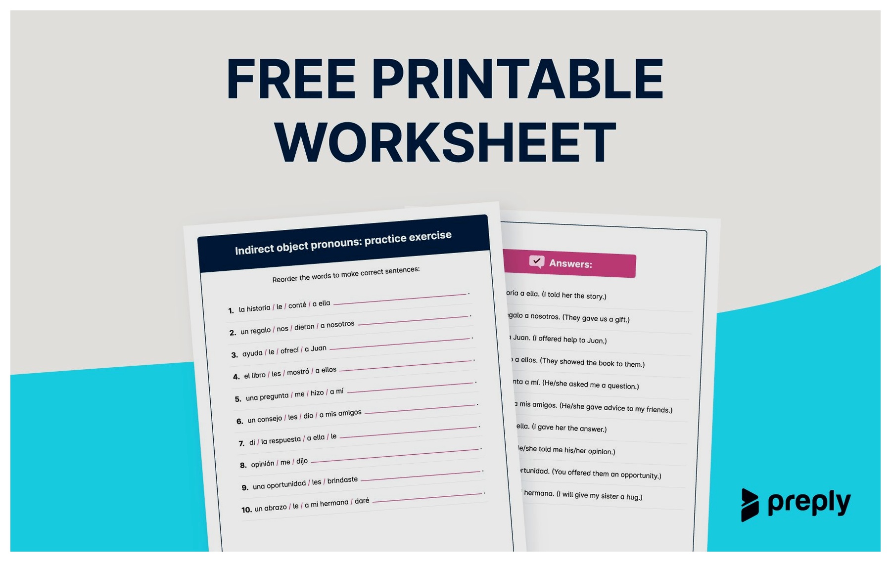 free-downloadable-indirect-object-pronouns-spanish-worksheet