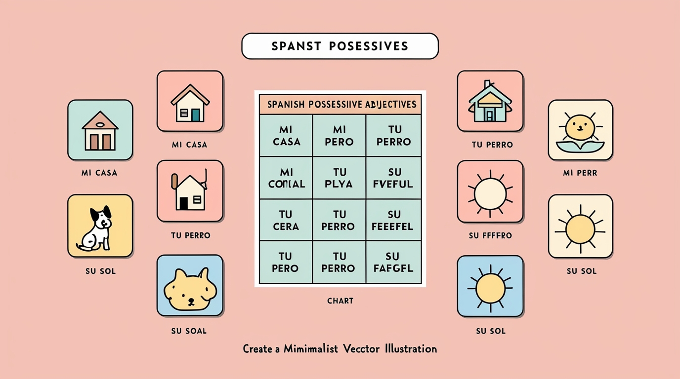 Featured image for Mastering Spanish Possessive Adjectives: Chart & Examples